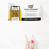 Modernes Branding - Beruflicher QR-Code Banner (InSitu)