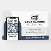 Modernes Branding - Beruflicher QR-Code Banner (Horizontal)