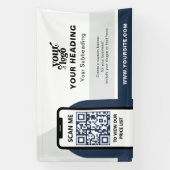 Modernes Branding - Beruflicher QR-Code Banner (Vertikal)