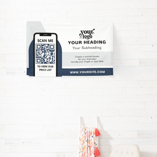 Modernes Branding - Beruflicher QR-Code Banner (InSitu)