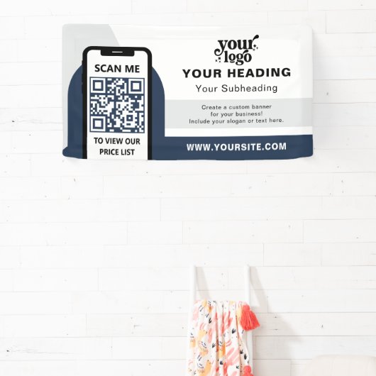Modernes Branding - Beruflicher QR-Code Banner (InSitu)