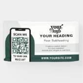 Modernes Branding - Beruflicher QR-Code Banner (Horizontal)