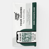 Modernes Branding - Beruflicher QR-Code Banner (Vertikal)