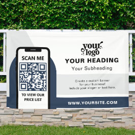 Modernes Branding - Beruflicher QR-Code Banner