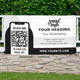 Modernes Branding - Beruflicher QR-Code Banner