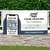 Modernes Branding - Beruflicher QR-Code Banner