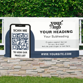 Modernes Branding - Beruflicher QR-Code Banner