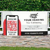 Modernes Branding - Beruflicher QR-Code Banner