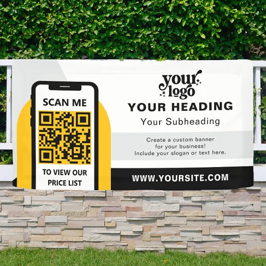 Modernes Branding - Beruflicher QR-Code Banner