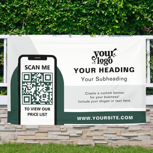 Modernes Branding - Beruflicher QR-Code Banner
