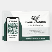 Modernes Branding - Beruflicher QR-Code Banner (Horizontal)