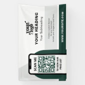 Modernes Branding - Beruflicher QR-Code Banner (Vertikal)