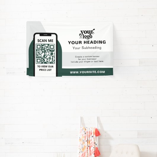 Modernes Branding - Beruflicher QR-Code Banner (InSitu)