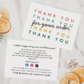 Modernes Branding für kleine Unternehmen Dankeskarte