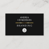 Modernes Branding mit zweiseitigem Design Visitenkarte (Vorderseite)