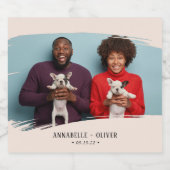 Modernes Brauchtum Foto Schaumweinetikett (Einzelnes Label)