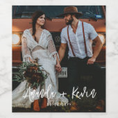 Modernes Brauchtum Foto Weinetikett (Einzelnes Label)