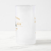 Modernes Brauereigeschäft | Bierlieferant Mattglas Bierglas (Mittel)