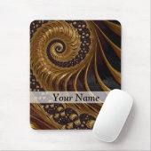 Modernes braunes Fraktal Mousepad (Mit Mouse)