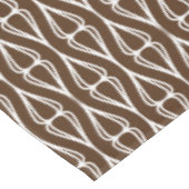 Modernes braunes weißes Muster Tischdecke (Schrägansicht)