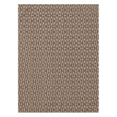 Modernes braunes weißes Muster Tischdecke (Vorderseite)