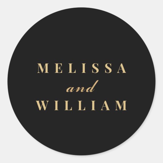 Modernes Brautbräuch nennt Typografie-Aufkleber-Si Runder Aufkleber (Vorderseite)