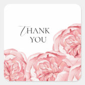 Modernes Brautduschenaufkleber Quadratischer Aufkleber (Vorderseite)