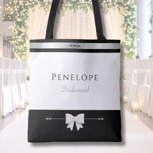 Modernes Brautjungfern-Geschenk   Luxus-Typografie Tasche