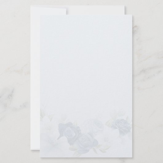 Modernes Brautparty Botanische Einladung Briefpapier (Rückseite)