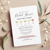 Modernes Brautparty Cocktail Beach Party Einladung