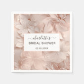 Modernes Brautparty der Blume Serviette (Vorderseite)