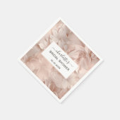 Modernes Brautparty der Blume Serviette (Ecke)