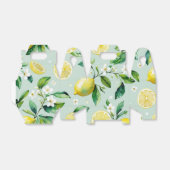 Modernes Brautparty der gelben Zitronenblumenschri Geschenkschachtel (Ungefaltet)