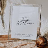 Modernes Brautparty der Trinkstation Poster