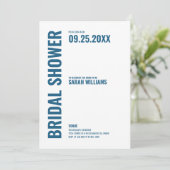 Modernes Brautparty einladen Einladung (Stehend Vorderseite)