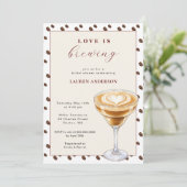 Modernes Brautparty Einladung (Stehend Vorderseite)