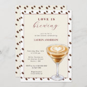 Modernes Brautparty Einladung (Vorne/Hinten)