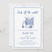 Modernes Brautparty Einladung (Vorderseite)