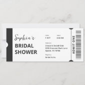 Modernes Brautparty Einladung (Vorderseite)