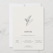 Modernes Brautparty Elegante Lido Linen Einladung (Vorderseite)