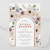 Modernes Brautparty Folieneinladung (Vorderseite)