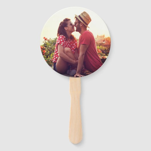 Modernes Brautparty Foto Fächer (Vorderseite)