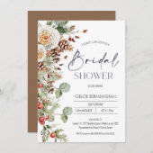Modernes Brautparty für den Blumenkiefer Einladung (Vorne/Hinten)