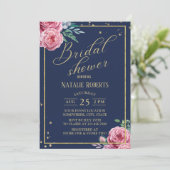 Modernes Brautparty für die Blumenindustrie Einladung (Stehend Vorderseite)