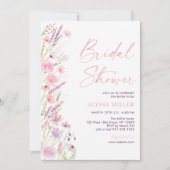 Modernes Brautparty für die FrühlingsWildblume Einladung (Vorderseite)