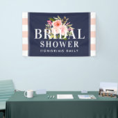 Modernes Brautparty für die Marine und Blush Pink Banner (Messeveranstaltung)