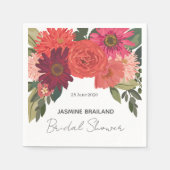 Modernes Brautparty für Herbst Serviette (Vorderseite)