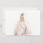 Modernes Brautparty für Hochzeitsfeiern Dankeskarte (Rückseite)