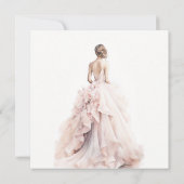 Modernes Brautparty für Hochzeitsfeiern Einladung (Rückseite)