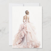 Modernes Brautparty für Hochzeitsfeiern Einladung (Rückseite)